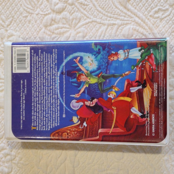 Walt Disney Peter Pan Black Diamond Classic Vintage VHS Movie Tape - Picture 2 of 7